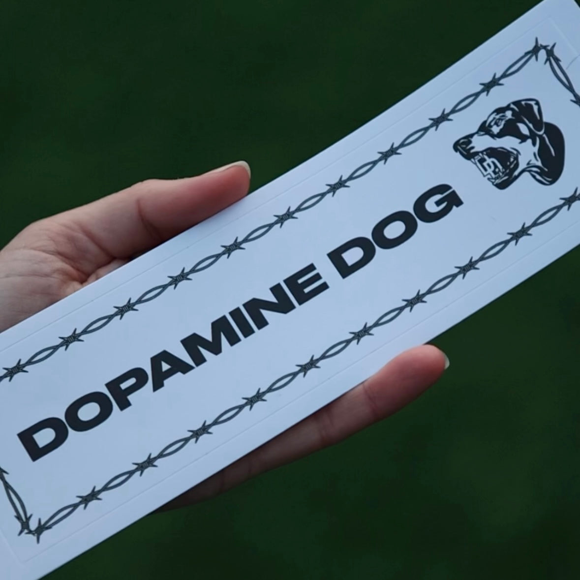 DOPAMINE DOG UV Resistant Bumper Sticker